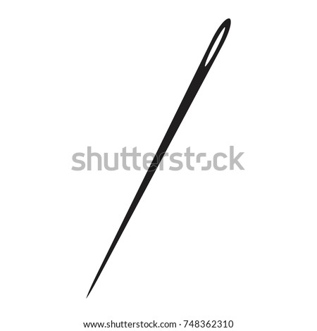 Sewing Needle icon vector Royalty-Free Stock Photo #748362310
