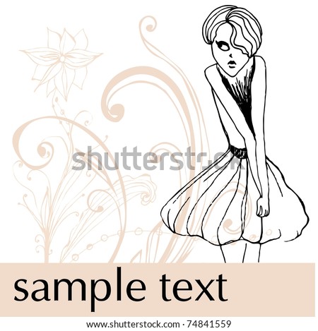 vector cute abstract greeting design for mother's day