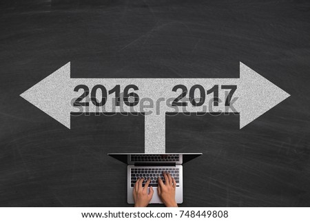 New year 2017 concept of background.
