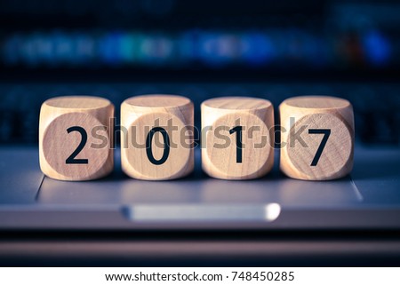 New year 2017 concept of background.