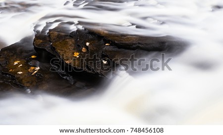 Water Flowing Over Rock Long Exposure