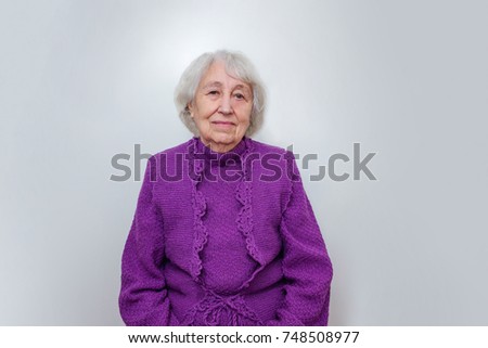 eyes of an elderly woman