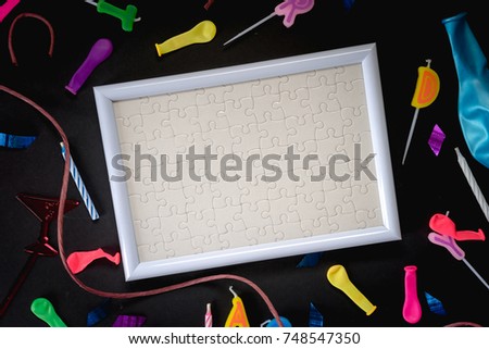 happy birthday with  frame for edit