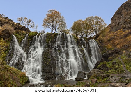 Shaki waterfall in Armenia.