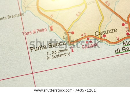 Punta Secca. The island of Sicily, Italy.