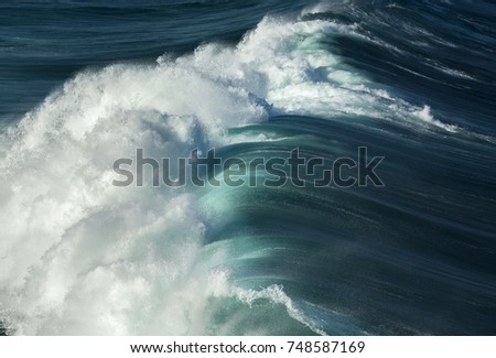 Blue waves at Bondi Beach, Sydney Australia