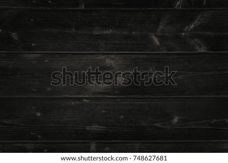 Old black wood texture. Timber board. Grunge background