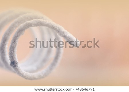 White spiral decoration