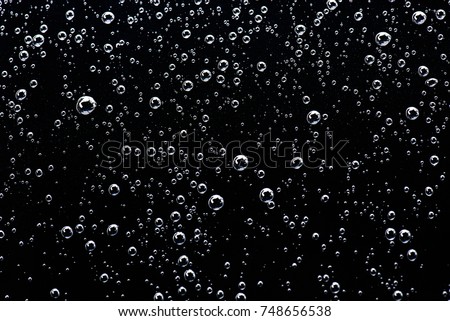 Water drop on black