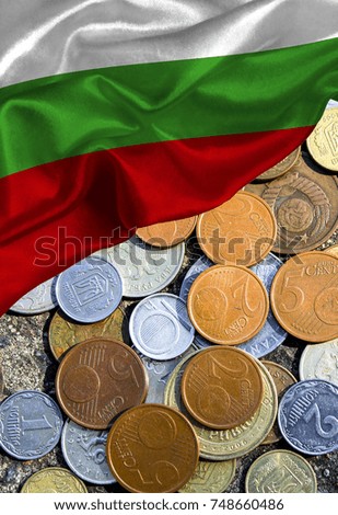Grunge colorful flag Bulgaria, with copyspace for your text or images.