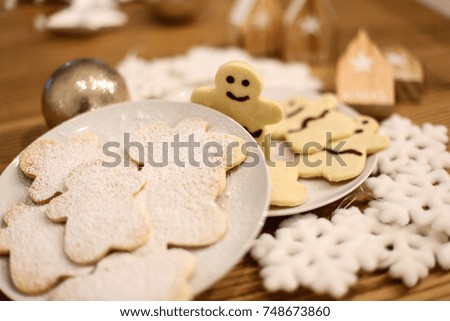 christmas cookies and decoration