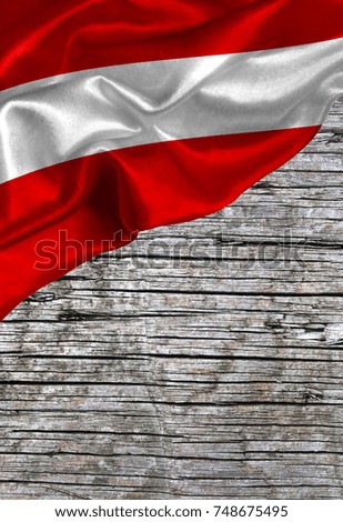 Grunge colorful flag Austria, with copyspace for your text or images.