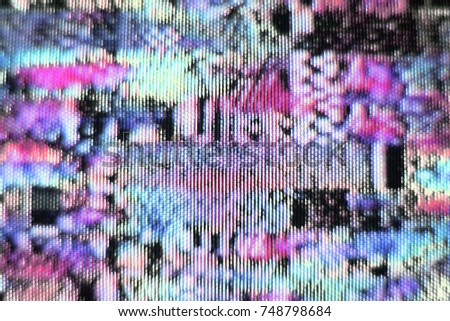 Abstract Blur Focus Color from Image Signal on Screen 2