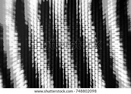 Abstract Background Blur Focus Black and White Line Pixel from Image Signal on Screen 