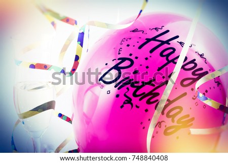 colorful birthday motive