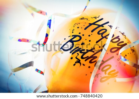 colorful birthday motive