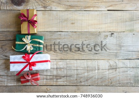 Christmas gifts holiday background