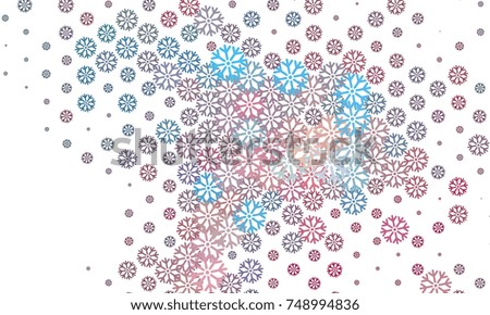 Abstract winter background with snowflakes. Design element for brochure, advertisements, flyer, greetings cards, web and other graphic designer works. Raster clip art.