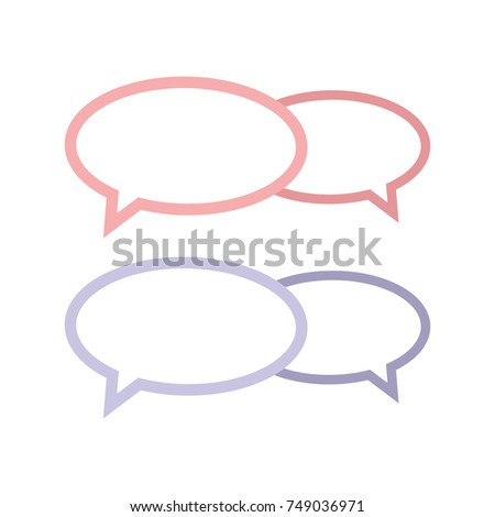 Chat Icon in trendy flat style  Speech bubble symbol for your web site design, logo, app, UI. Vector illustration, sms chat bubbles