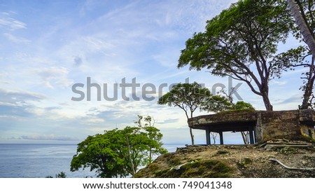 view at Benteng Jepang or Japan fortress at Sabang Island Indonesia
