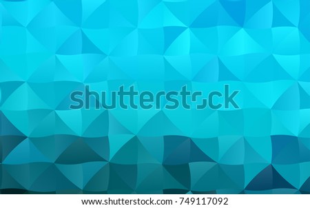 Light BLUE vector abstract mosaic template. Colorful abstract illustration with gradient. Brand-new style for your business design.