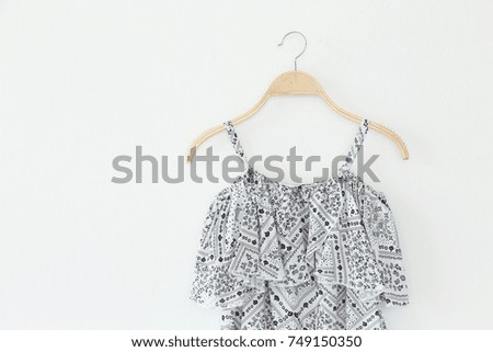 Woman blouse isolated on white background.