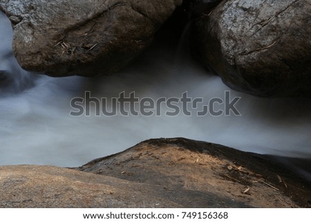 Landscape photography of waterfall in the forest with natural background.