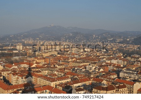 Turin (Torino), landscape from Mole Antonelliana