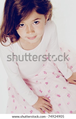 Portrait of pretty little girl