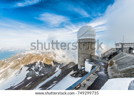 Bernard Lyot telescope in Pic du Midi de Bigorre, Hautes Pyrenees, France