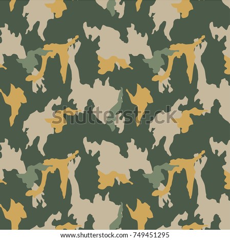 Fashionable camouflage pattern, vector illustration.Military print  Vector wallpaper