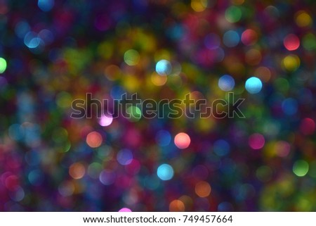 Christmas  background. Golden holiday glowing backdrop. Defocused Background With Blinking Stars. Blurred Bokeh curtain   