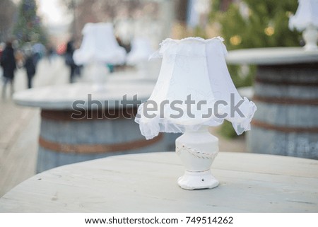 white old lamp