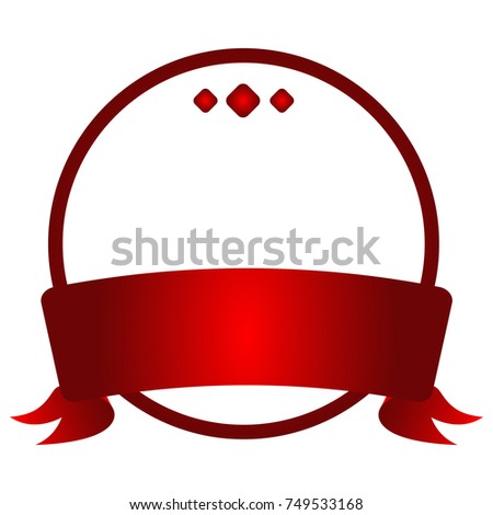 Isolated empty label on a white background, Vector illustration