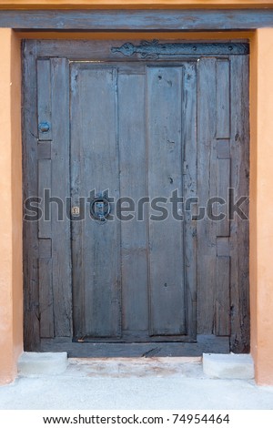 High resolution image of an old wooden door.