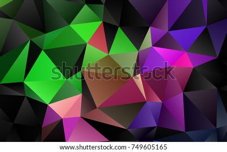 Light Multicolor, Rainbow vector abstract mosaic background. Shining colored illustration in a brand-new style. The completely new template can be used for your brand book.