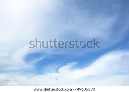 sky-clouds white  blue background