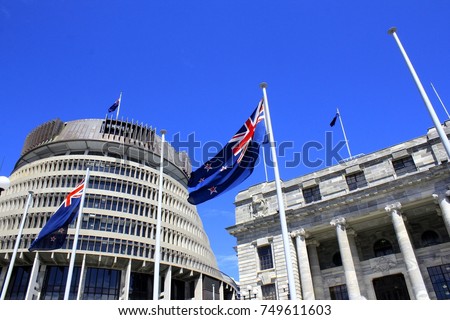 New Zealand parliament  Royalty-Free Stock Photo #749611603