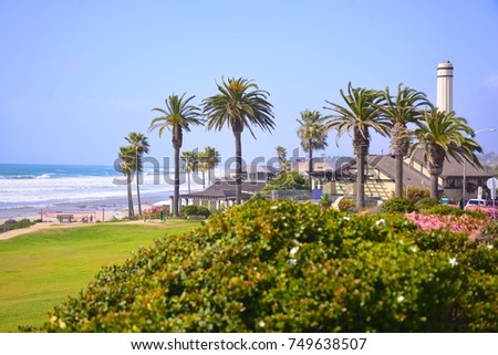 Powerhouse Park overlooking the ocean in Del Mar, California, USA Royalty-Free Stock Photo #749638507