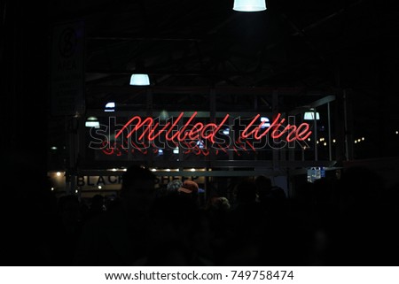 Mulled wine neon sign