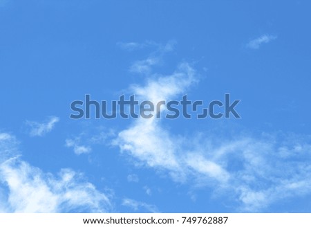 sky-clouds white  blue background