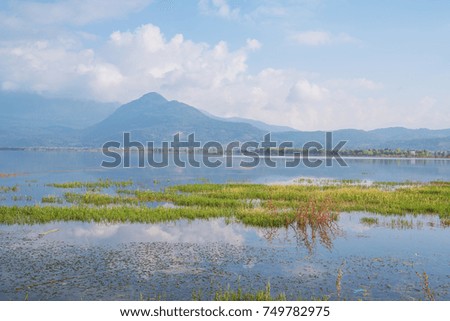 Rush sea scenery in Yunnan China