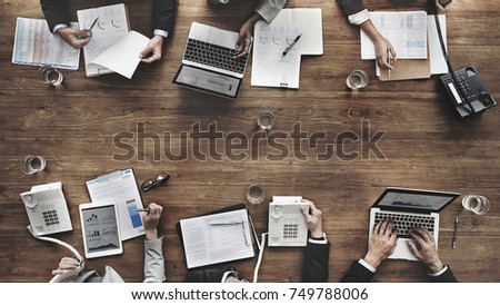 Group of diverse business people are having a meeting Royalty-Free Stock Photo #749788006