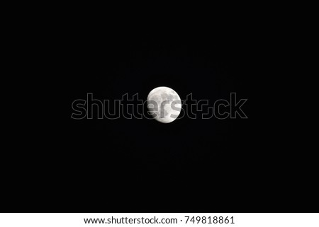 Beautiful moon in dark background