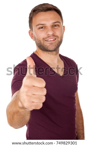 Photo of a confident man smiling for the camera