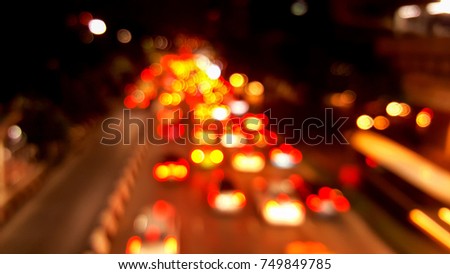 blur light car on road traffic