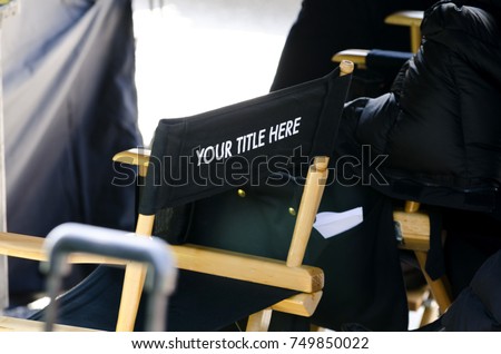 Movie director's chair