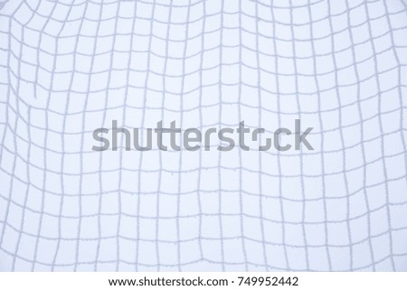 hoarfrost on a football grid
