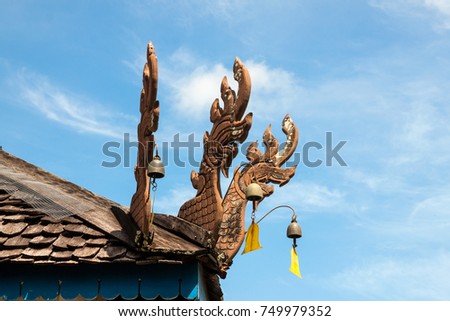 Wat Ban Ton Laeng, The temple is a traditional Thai Lanna temple. More than 400 years ago.