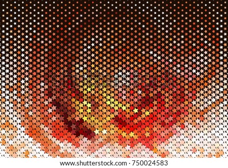 Abstract background with stars. Halftone effect. Raster clip art